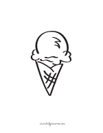 ice cream with sprinkles coloring pages - photo #25
