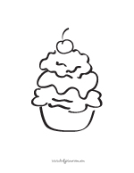 ice cream with sprinkles coloring pages - photo #43